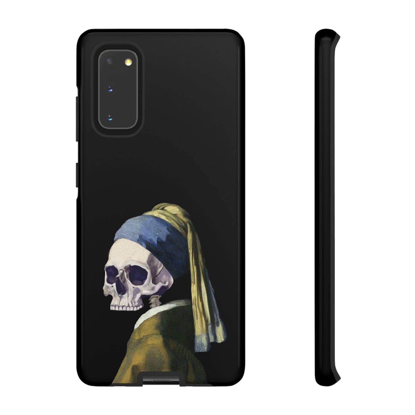 "Girl With A Pearl Skull" Phone Case