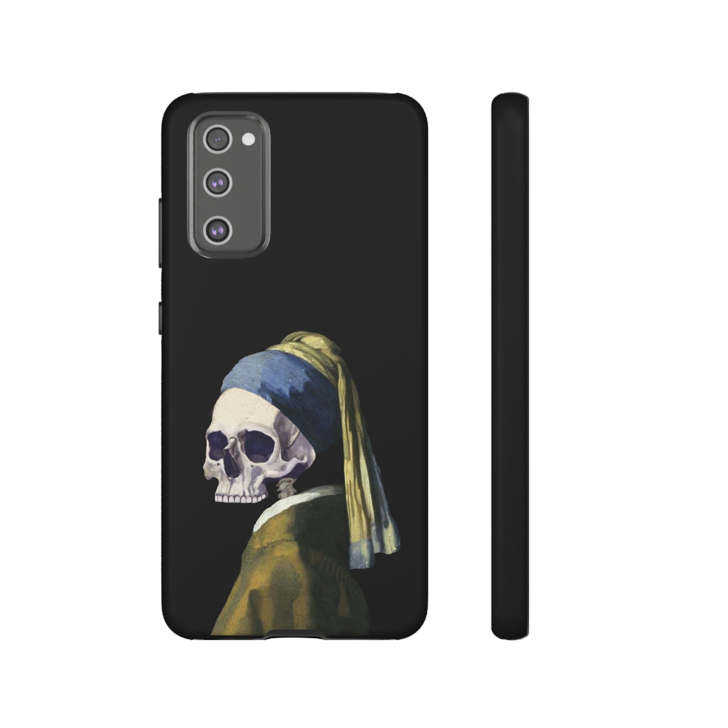 "Girl With A Pearl Skull" Phone Case