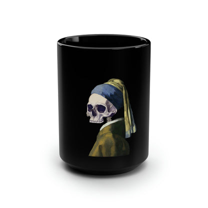 "Girl With A Pearl Skull" Mug