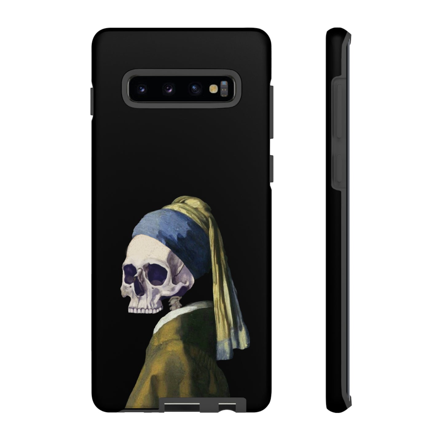 "Girl With A Pearl Skull" Phone Case