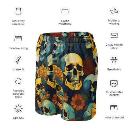 "Skull Garden" Athletic Shorts