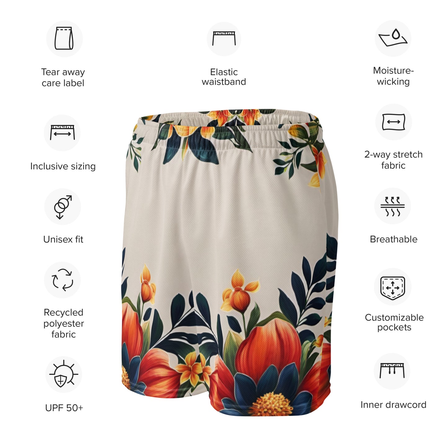 "Flower Power" Athletic Shorts