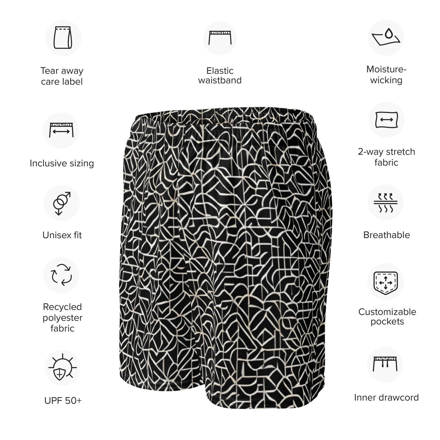 "Labyrinth" Athletic Shorts