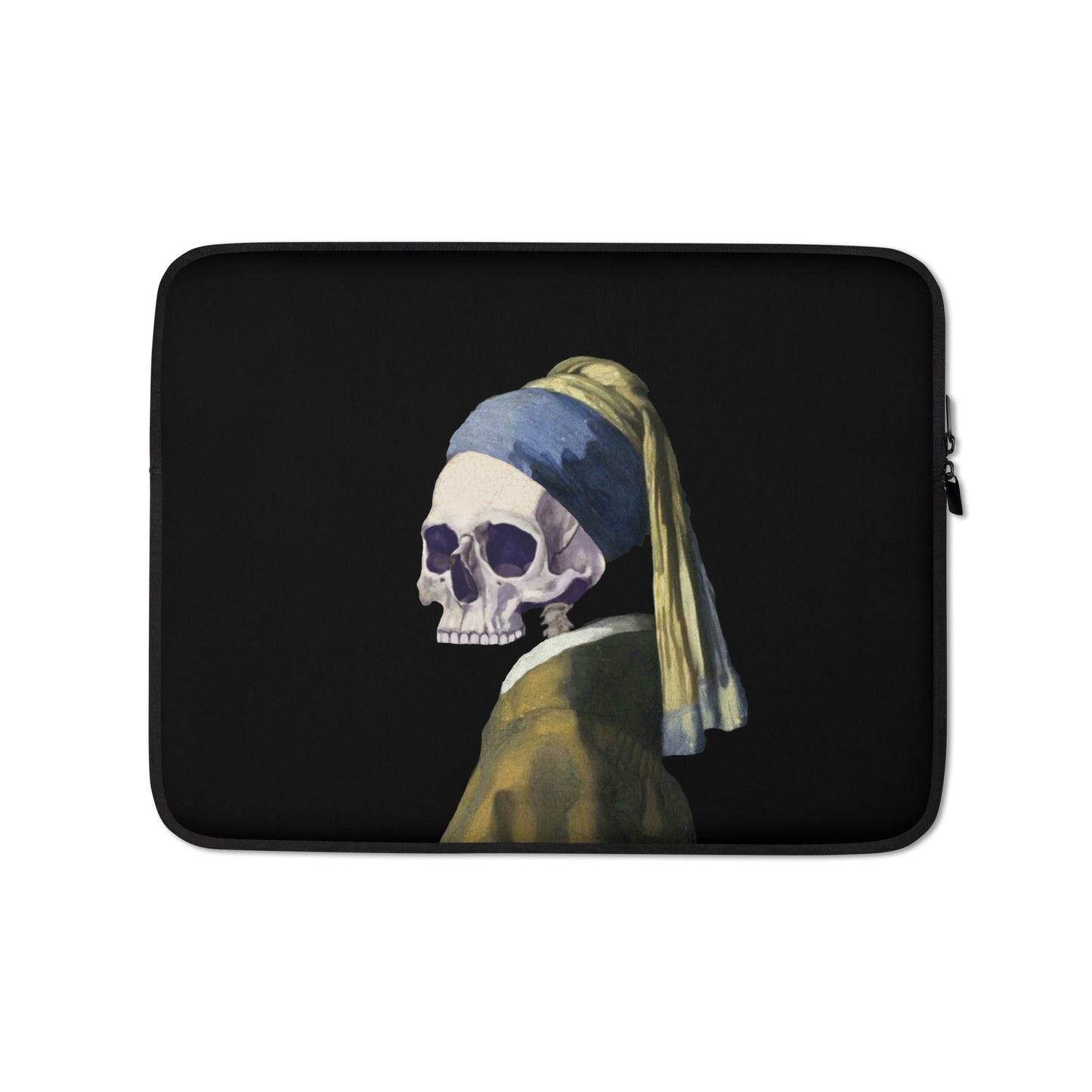 "Girl With A Pearl Skull" Laptop Case