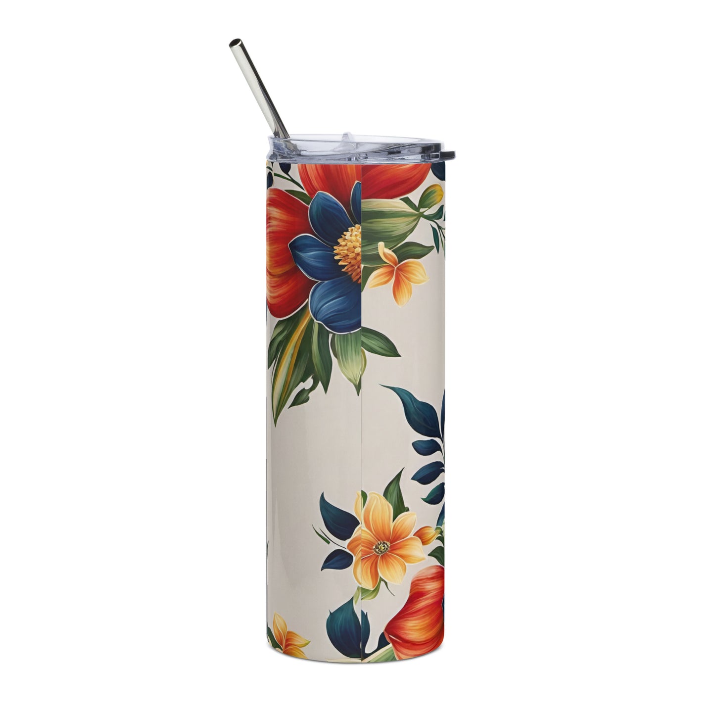 "Flower Power" Stainless Steel Tumbler