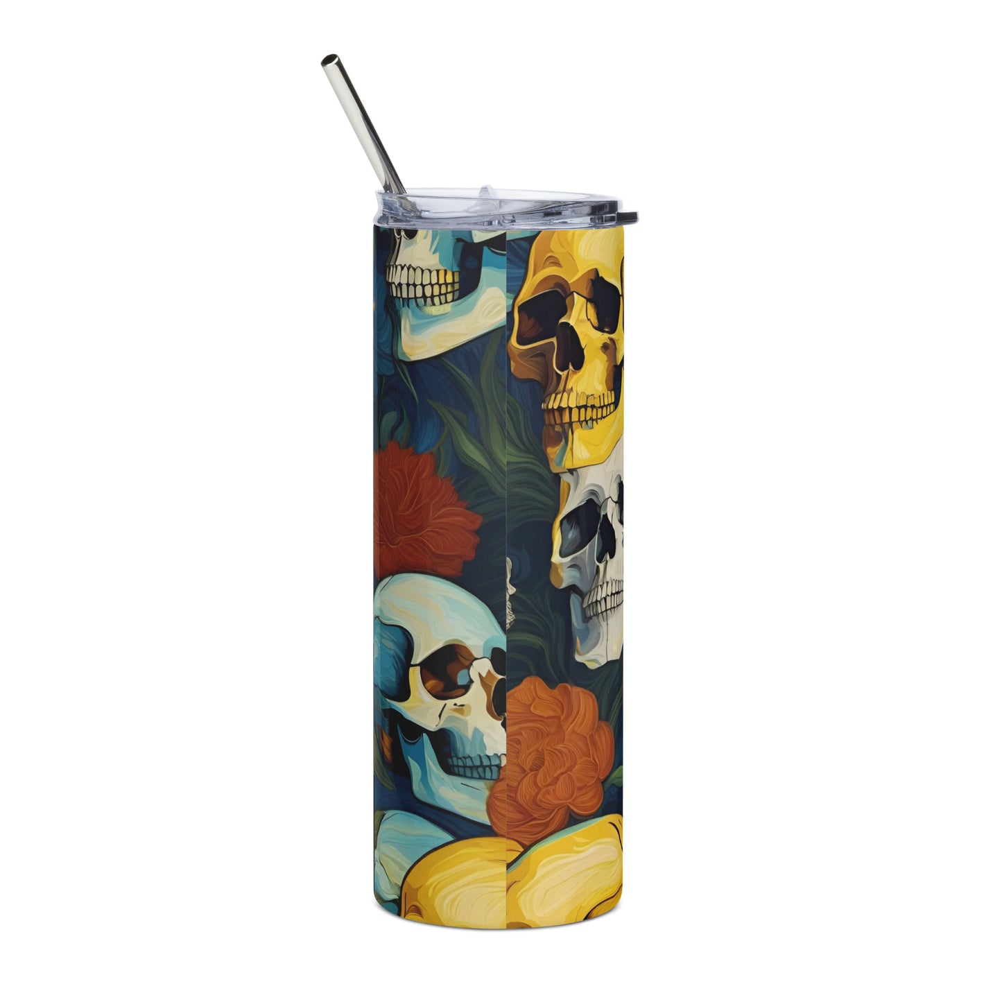 "Skull Garden" Stainless Steel Tumbler