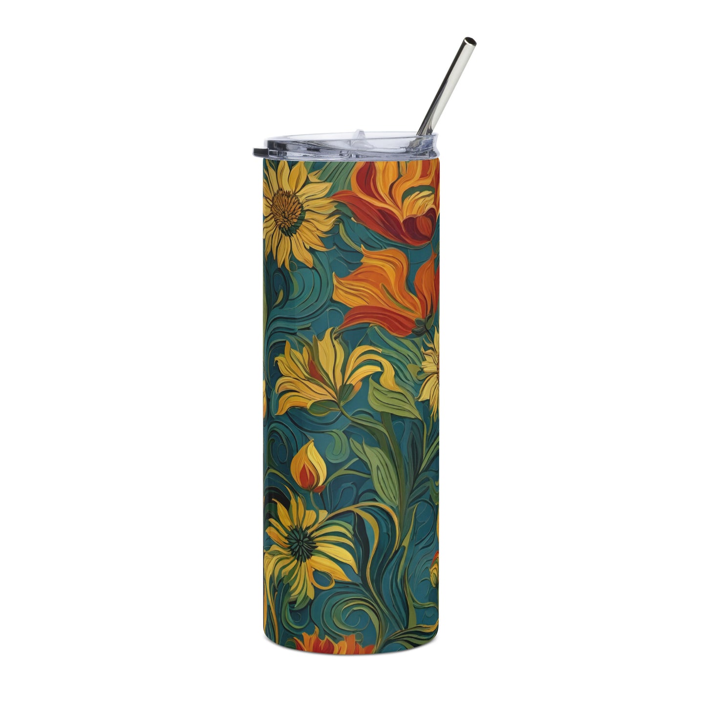 "Sunflower" Stainless Steel Tumbler