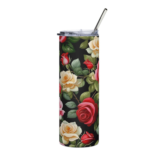 "Rose Garden" Stainless Steel Tumbler