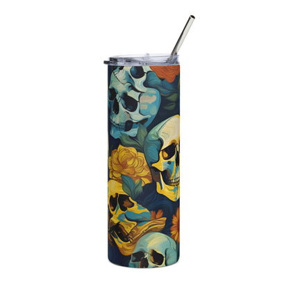 "Skull Garden" Stainless Steel Tumbler