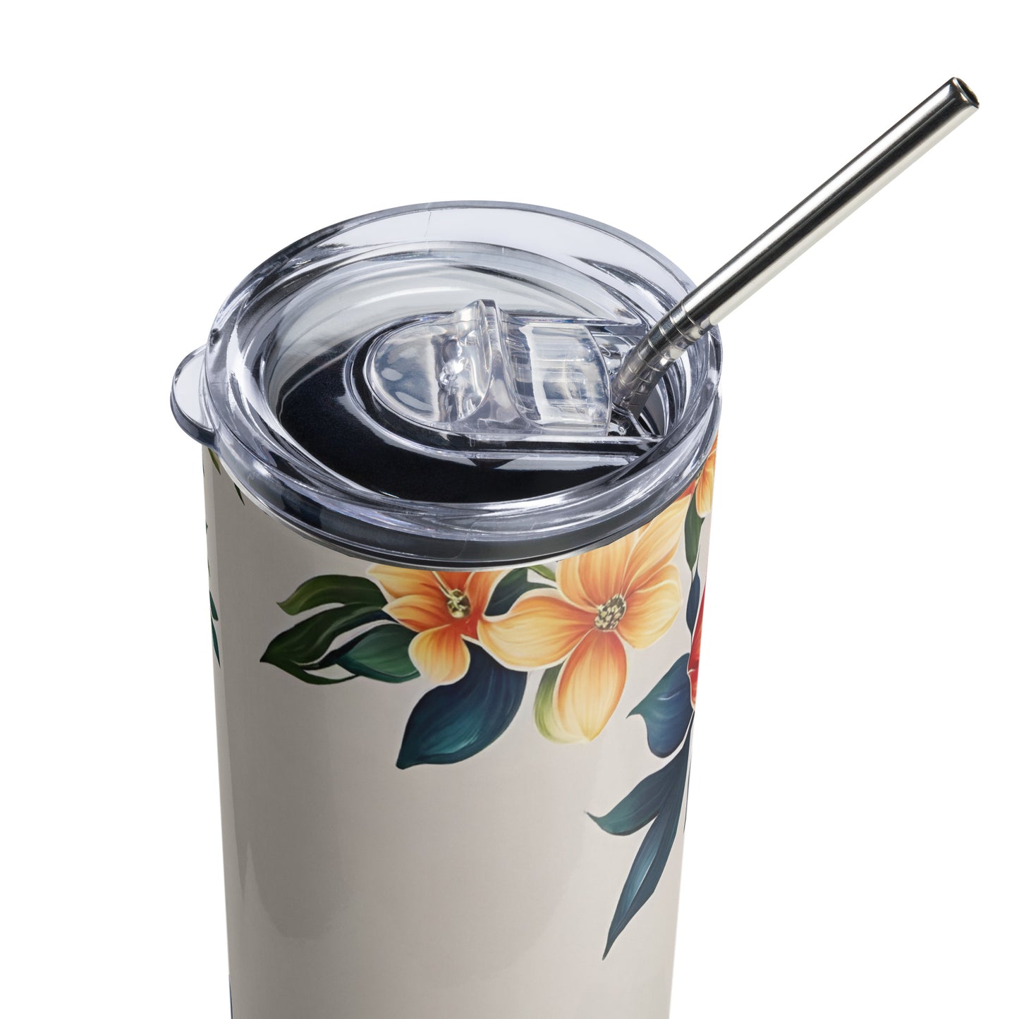 "Flower Power" Stainless Steel Tumbler