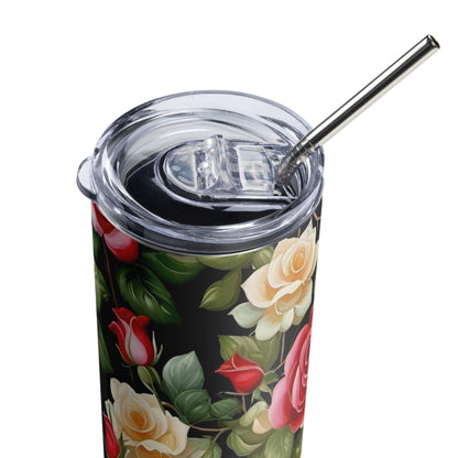 "Rose Garden" Stainless Steel Tumbler