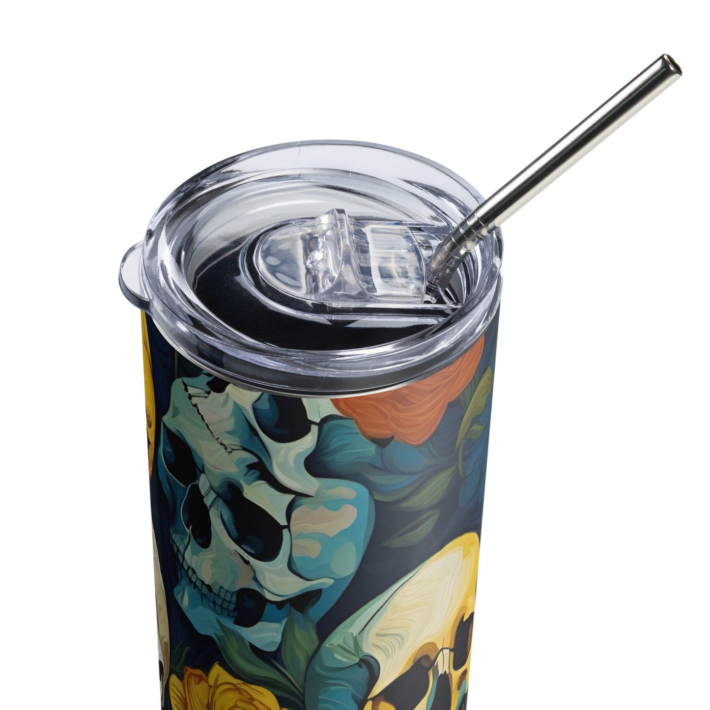 "Skull Garden" Stainless Steel Tumbler